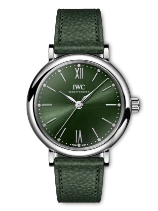 IWC IW3574-12 : Portofino 34 Stainless Steel / Green