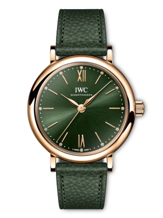 IWC IW3574-15 : Portofino 34 Red Gold / Green