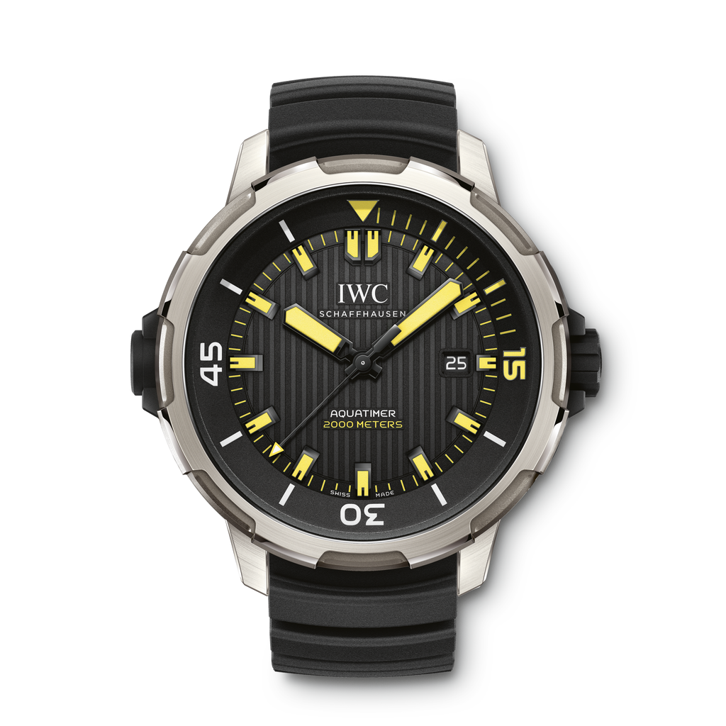 IWC IW3580-01 : Aquatimer Automatic 2000 Titanium / Black / Yellow Lume / Rubber