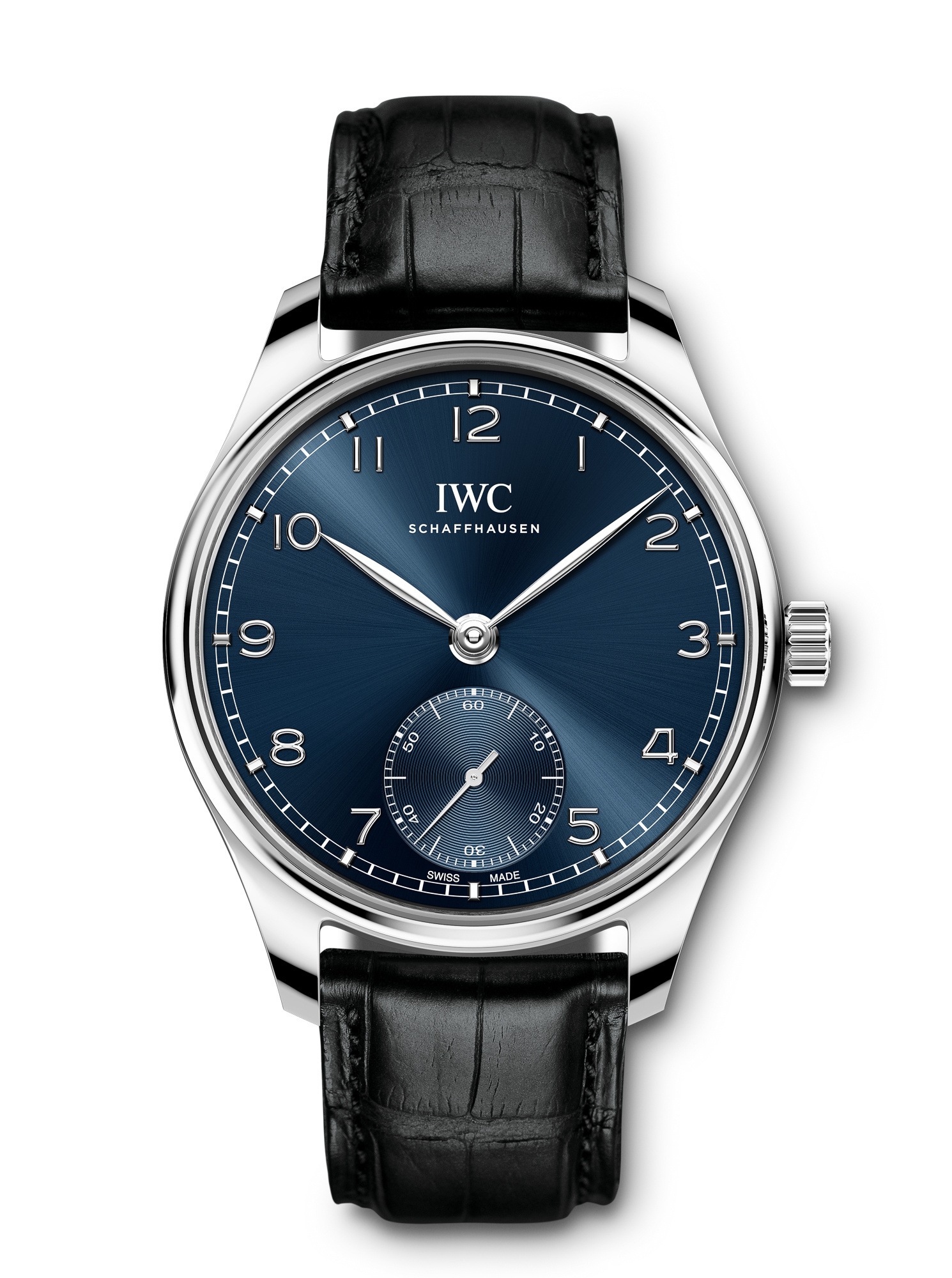 IWC IW3583-05 : Portugieser Automatic 40 Stainless Steel / Blue / Alligator