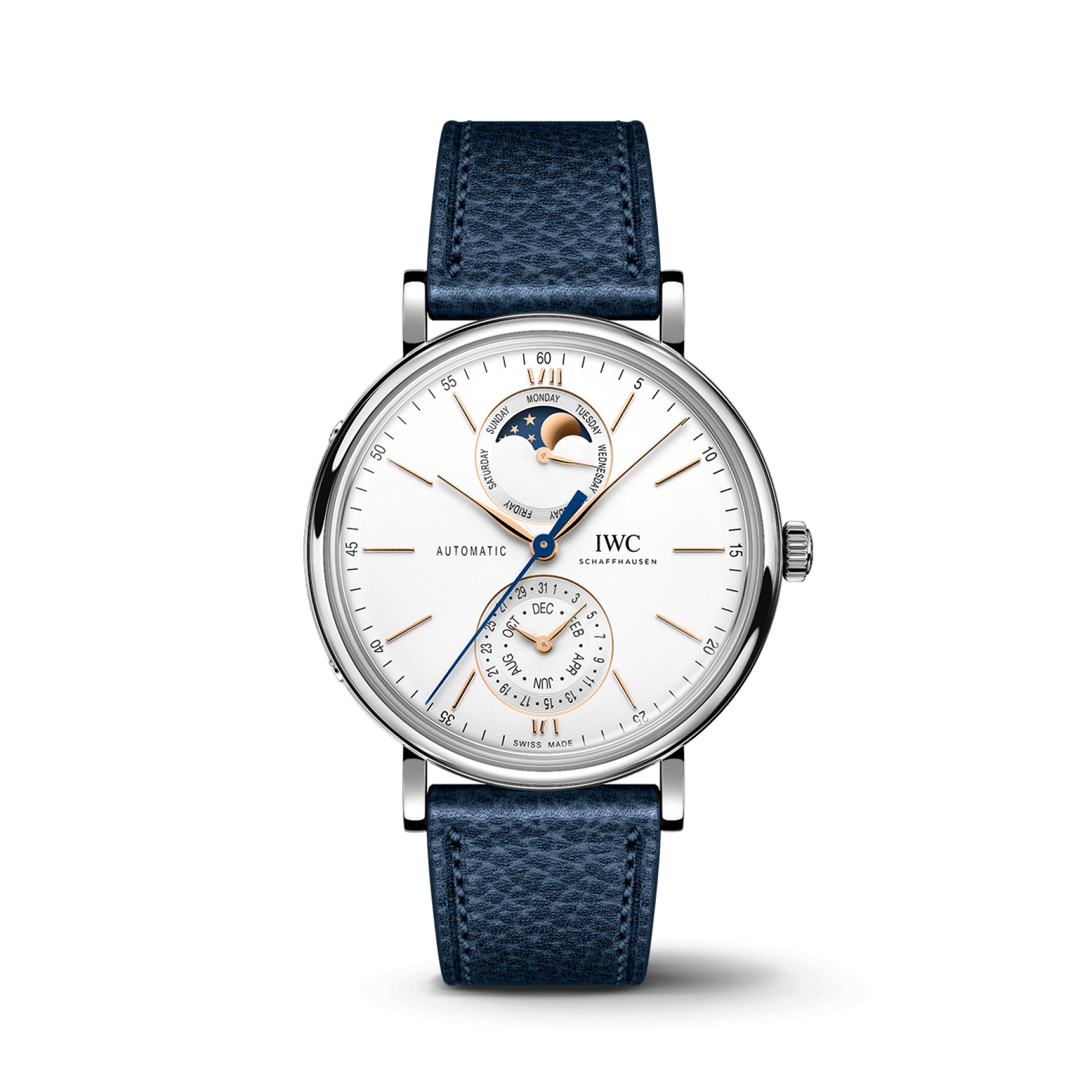 IWC IW3590-01 : Portofino Complete Calendar 41 Stainless Steel / Silver