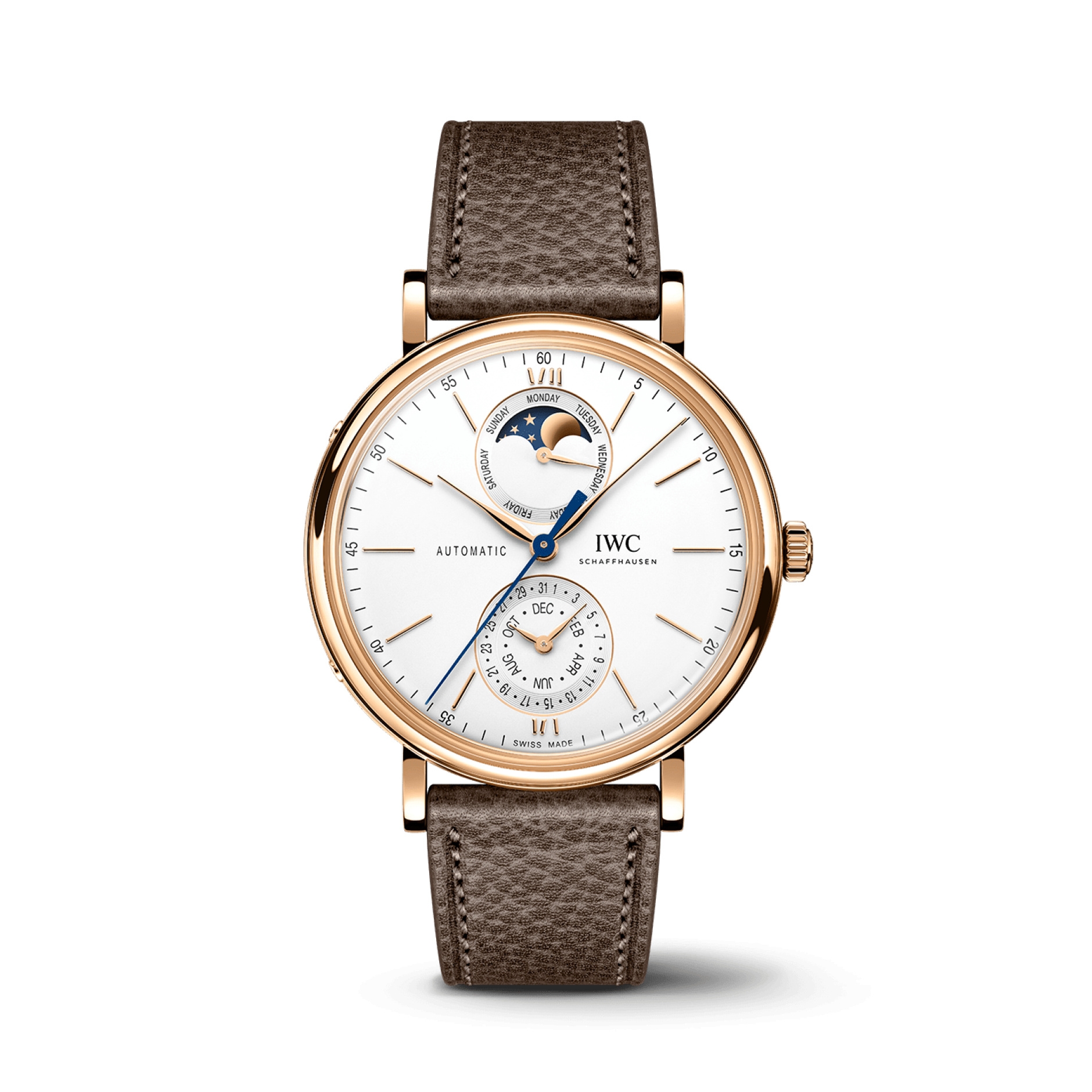 IWC IW3590-02 : Portofino Complete Calendar 41 Rose Gold / Silver