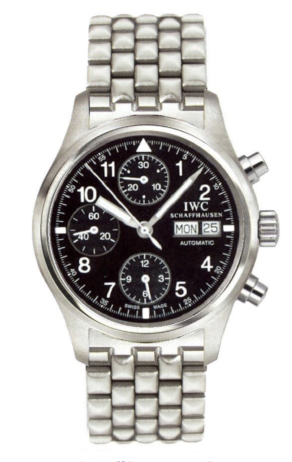 IWC IW3706-07 : Pilot's Watch Chronograph Stainless Steel / Black / English / Bracelet