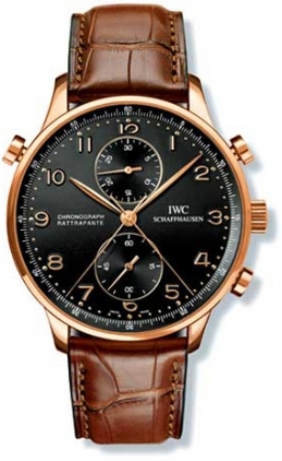 IWC IW3712-10 : Portuguese Chrono-Rattrapante Rose Gold / Black