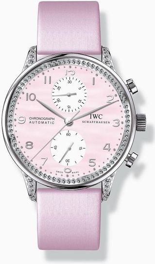 IWC IW3714-21 : Portuguese Chrono-Automatic White Gold / Pink MOP / Diamond