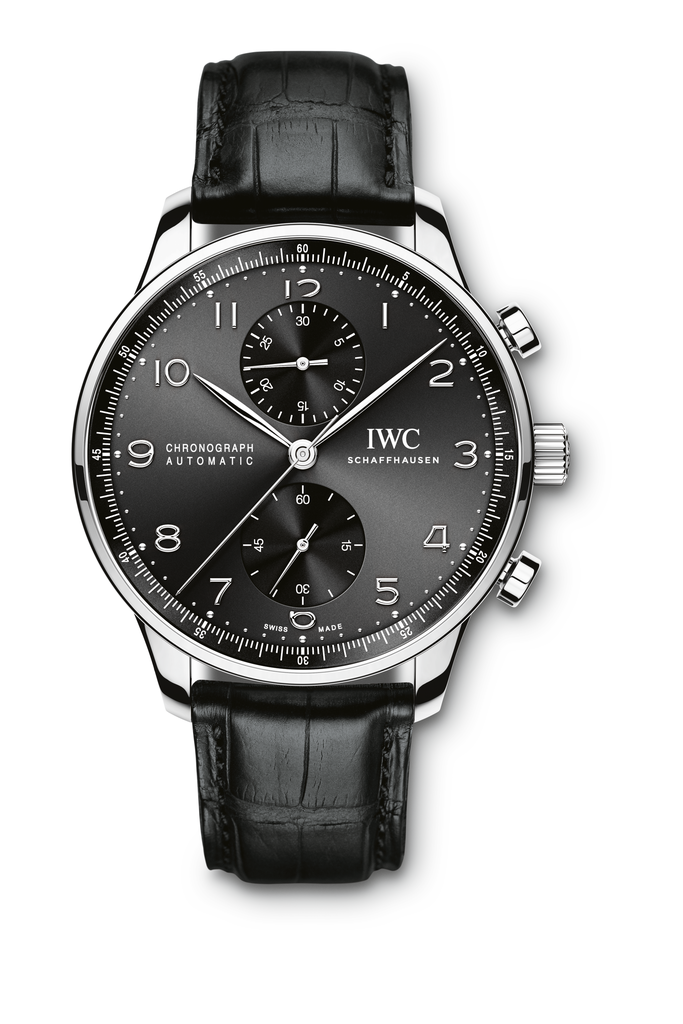 IWC IW3714-47 : Portuguese Chrono-Automatic Stainless Steel / Black