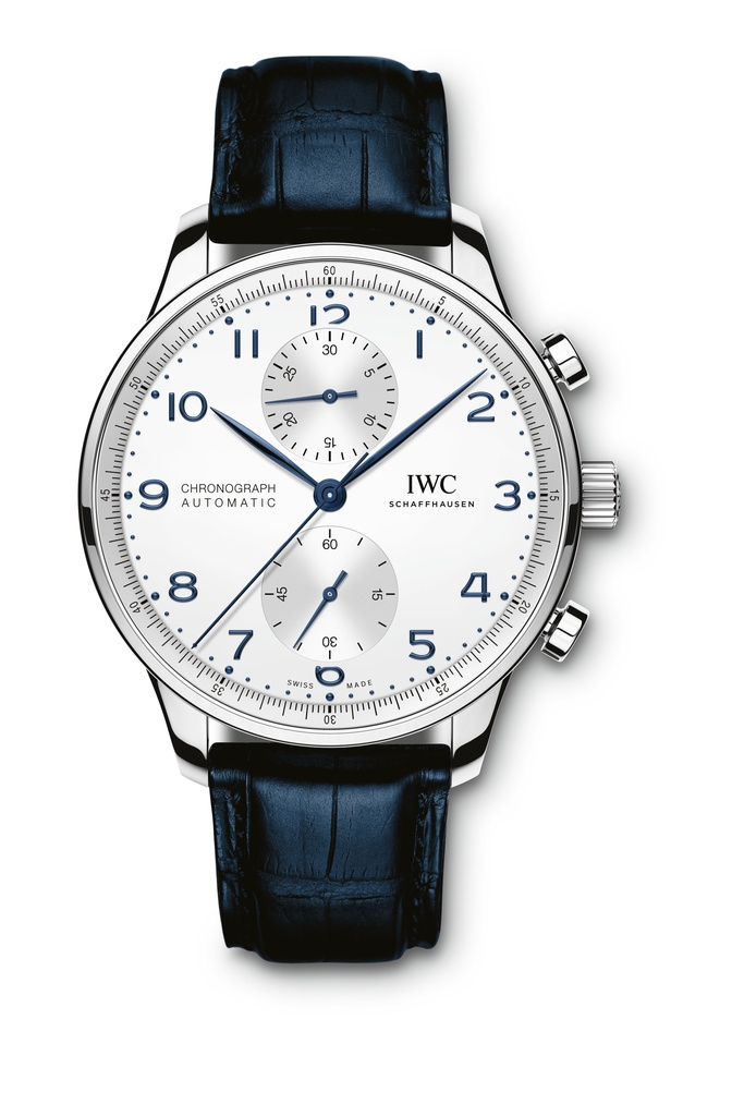 IWC IW3716-05 : Portugieser Chronograph Stainless Steel / Silver - Blue