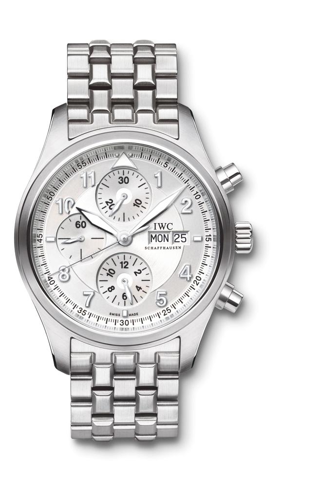 IWC IW3717-05 : Pilot's Watch Spitfire Chronograph Stainless Steel / Silver / Bracelet