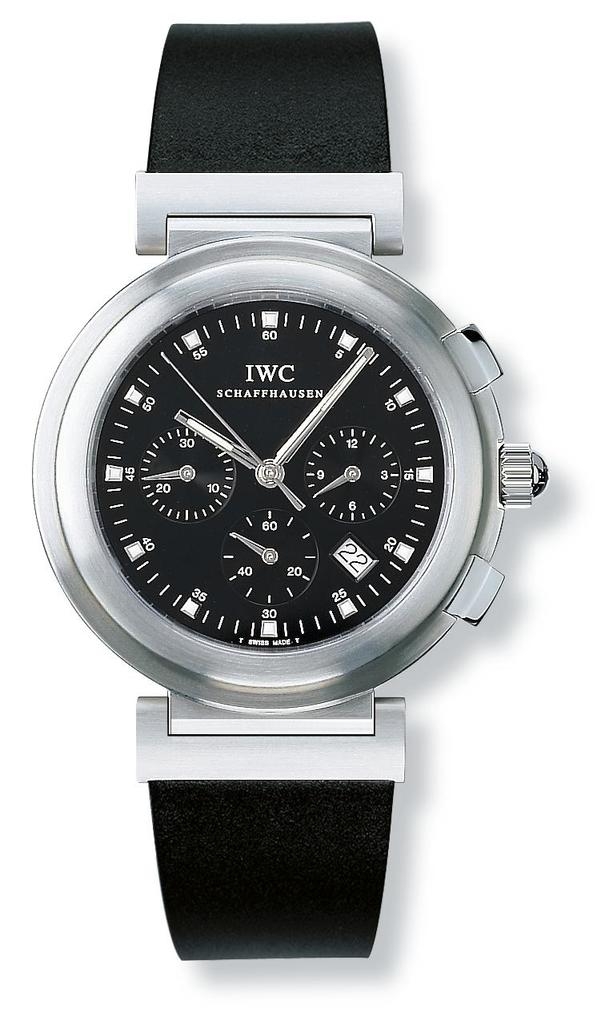 IWC IW3728-04 : Da Vinci SL Chronograph MecaQuartz Stainless Steel Brushed / Black / Desmopan