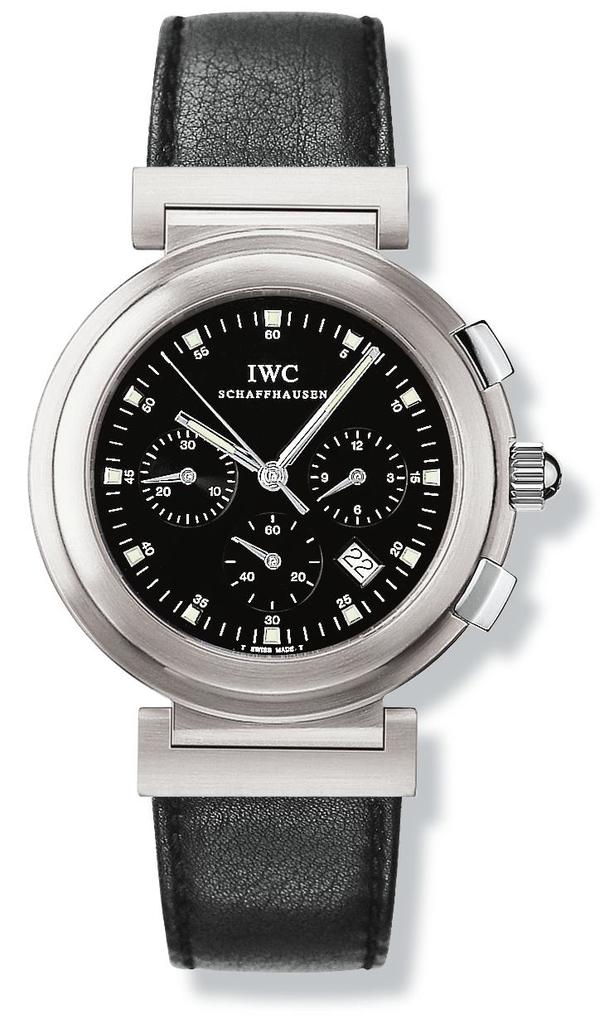 IWC IW3728-06 : Da Vinci SL Chronograph MecaQuartz Stainless Steel Brushed / Black / Nappa