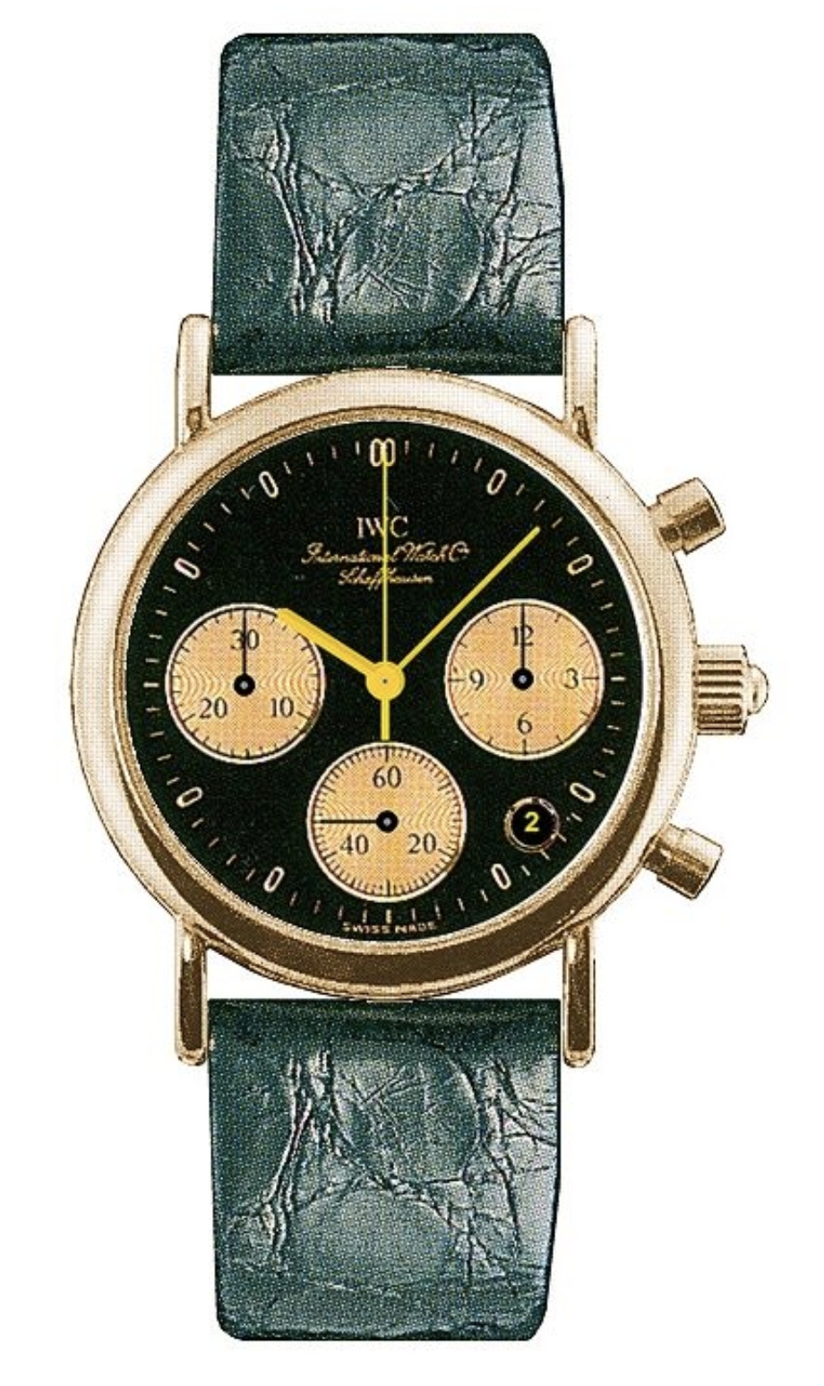 IWC IW3730-01 : Portofino Lady Chronograph MecaQuartz Rose Gold / Black / Alligator