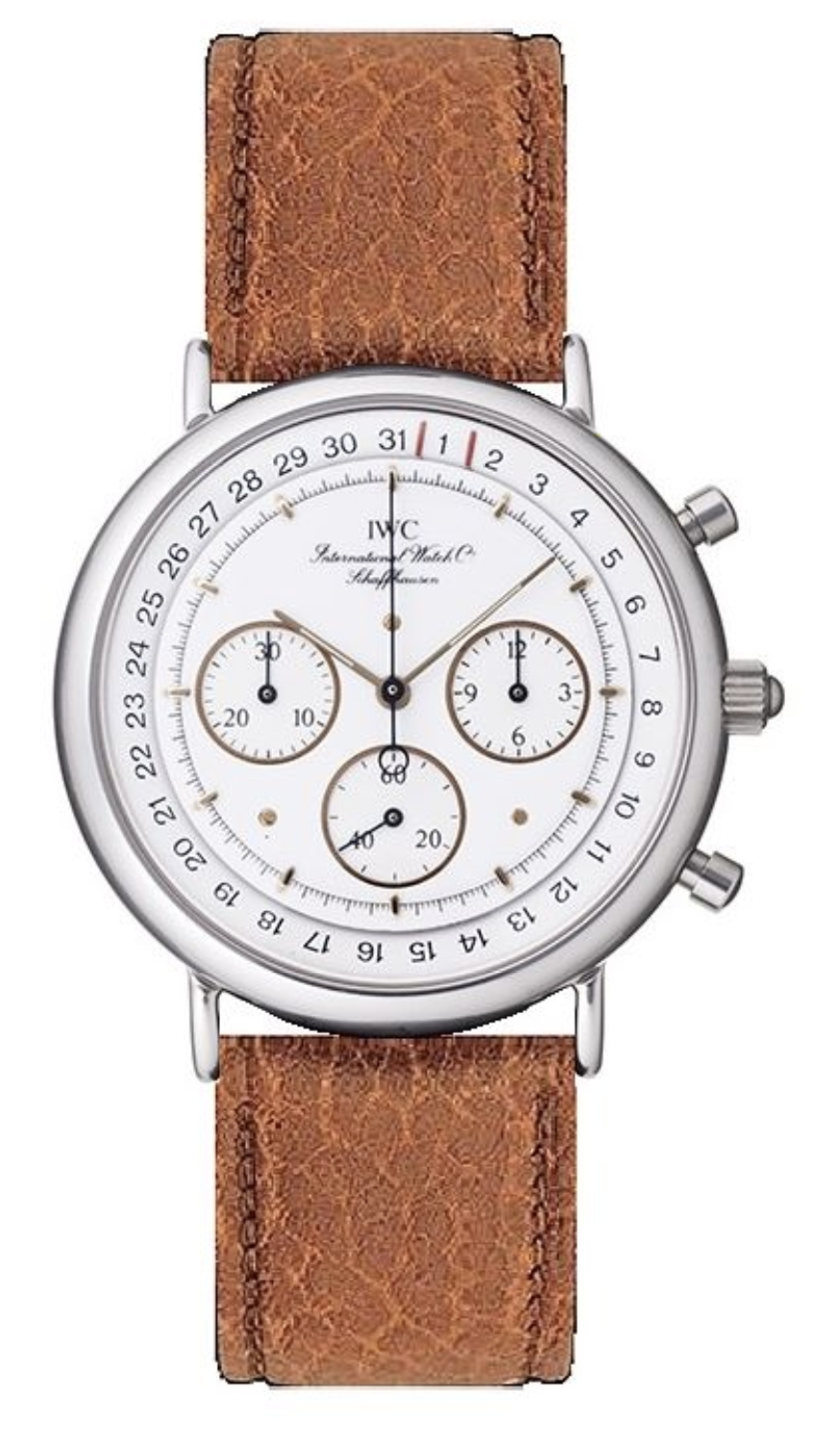 IWC IW3731-05 : Portofino Chronograph MecaQuartz Stainless Steel / White / Calf