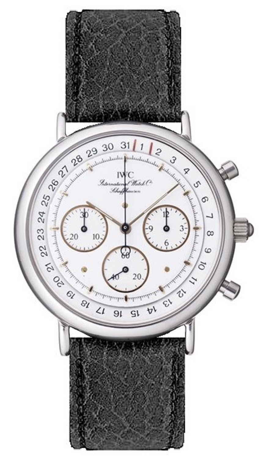 IWC IW3731-07 : Portofino Chronograph MecaQuartz Stainless Steel / White / Calf