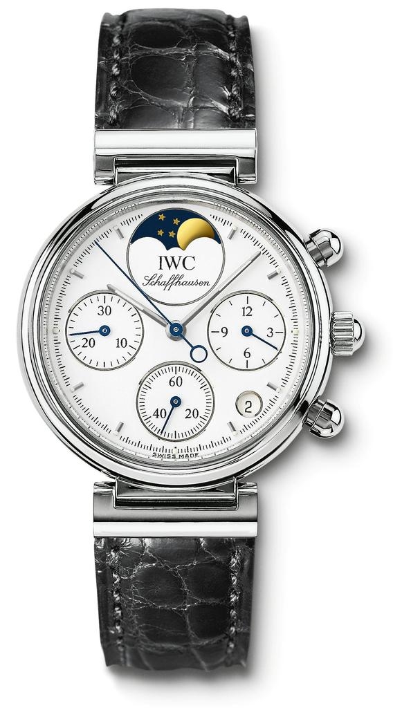 IWC IW3736-05 : Kleine Da Vinci Stainless Steel / White / Black Croco