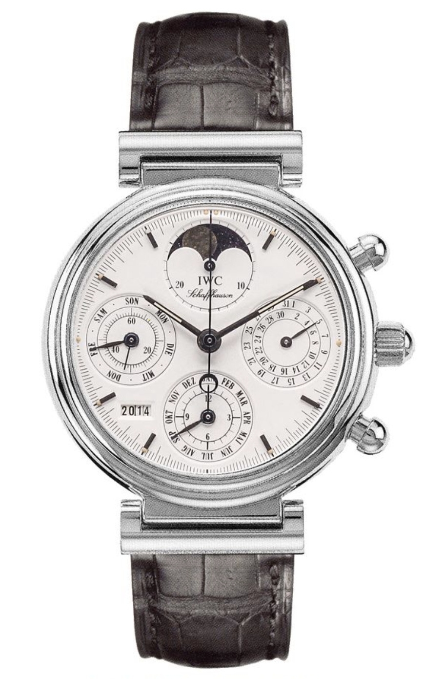 IWC IW3750-09 : Da Vinci Perpetual White Gold / White / French