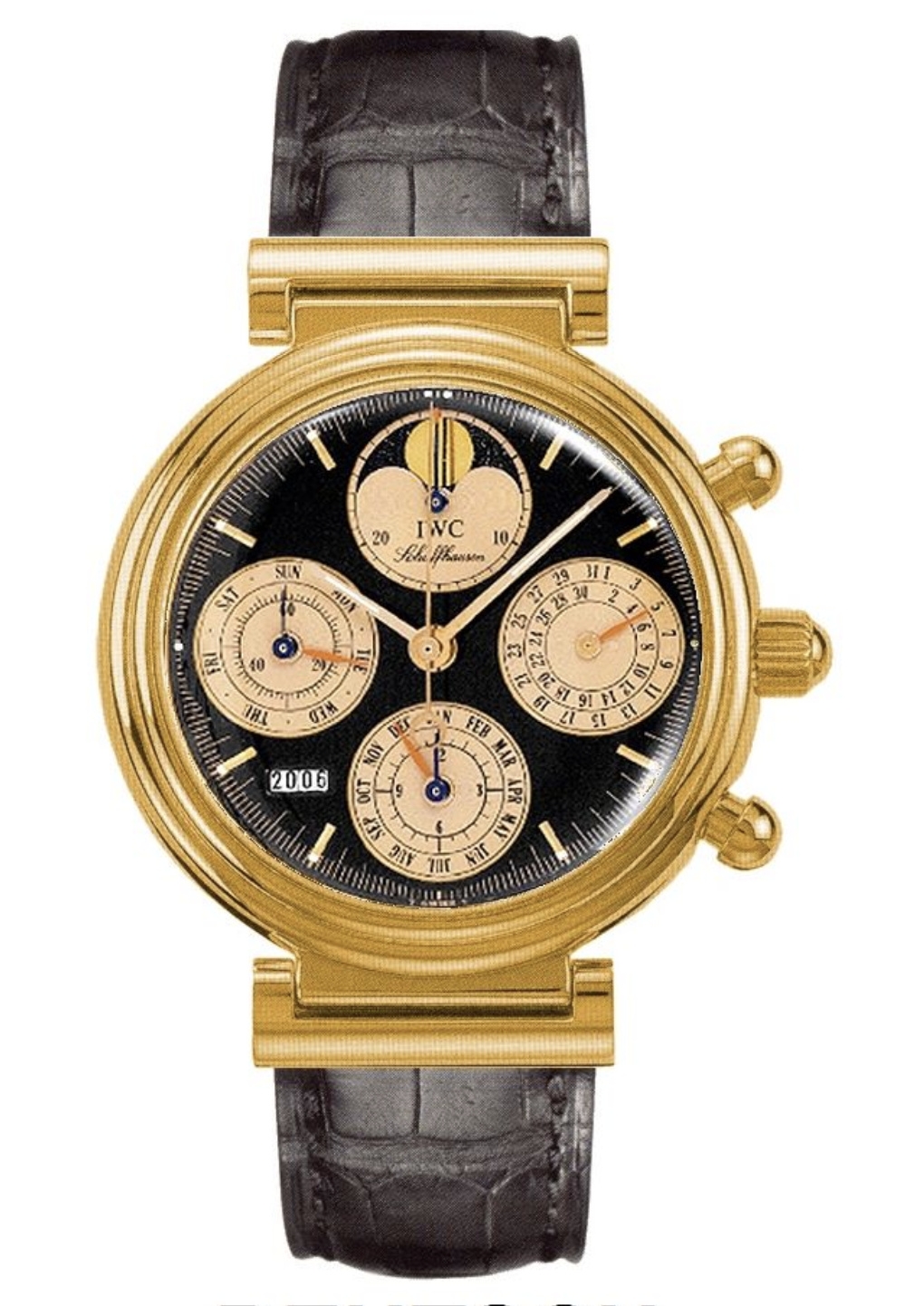 IWC IW3750-26 : Da Vinci Perpetual Red Gold / Black / French