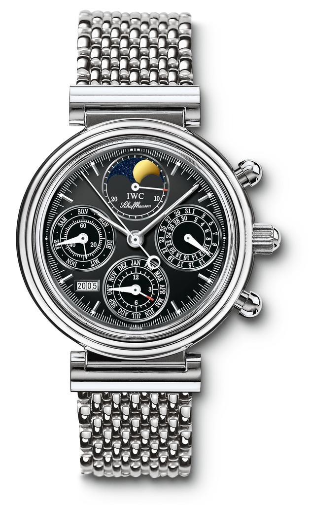 IWC IW3750-32 : Da Vinci Perpetual Stainless Steel / Black / German / Bracelet
