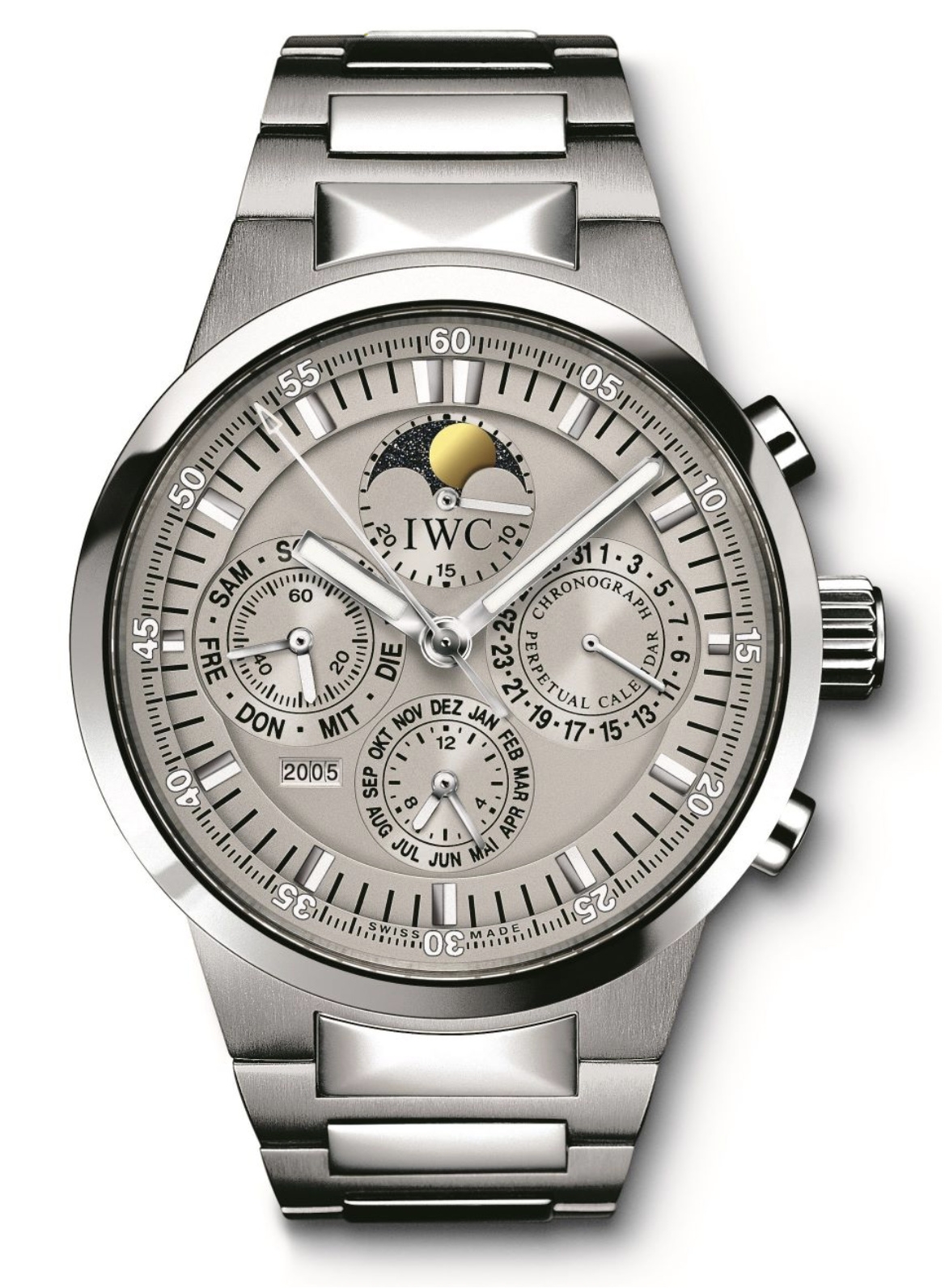 IWC IW3756-06 : GST Perpetual Calendar Stainless Steel / Grey / Italian