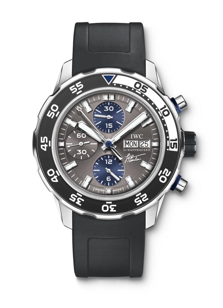 IWC IW3767-06 : Aquatimer Chronograph Stainless Steel / Grey / Rubber / Cousteau Divers 2010
