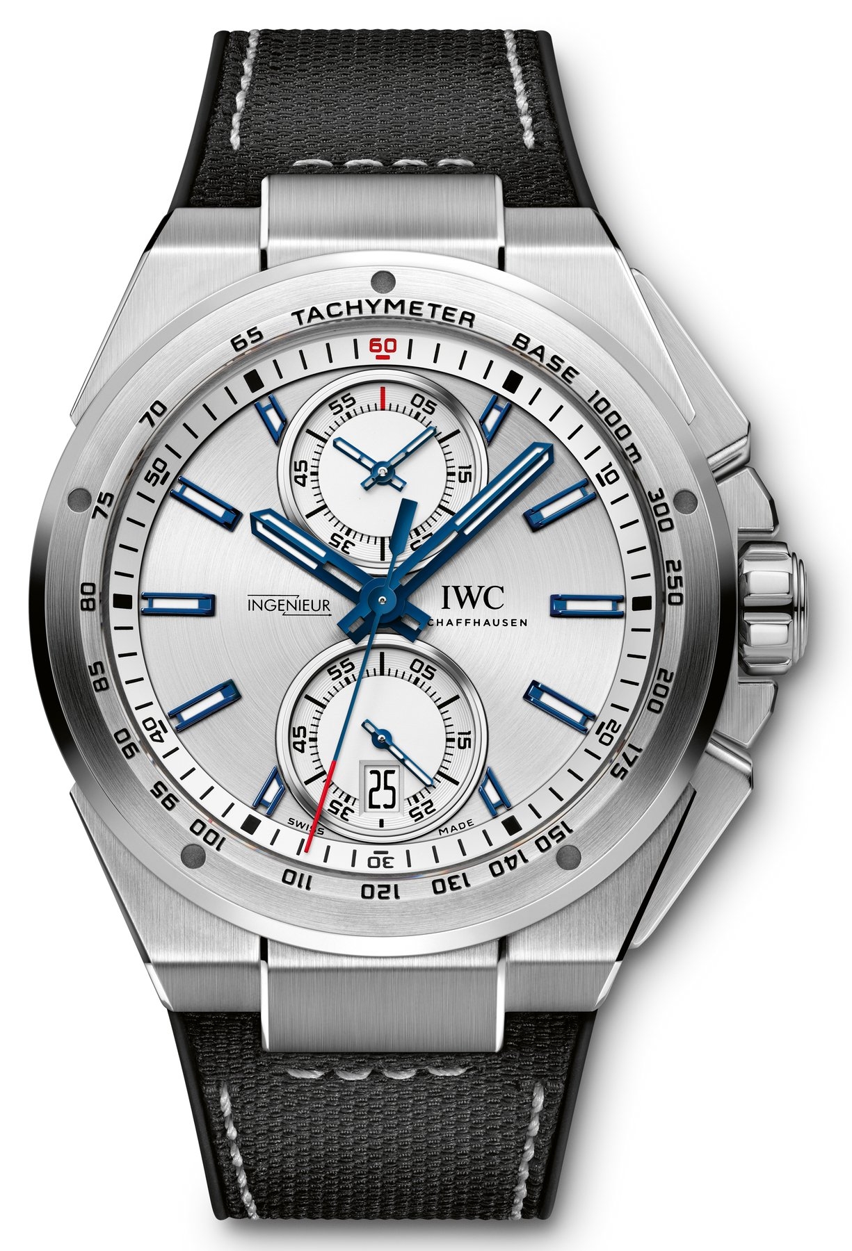 IWC IW3785-09 : Ingenieur Chronograph Racer Silver / Strap