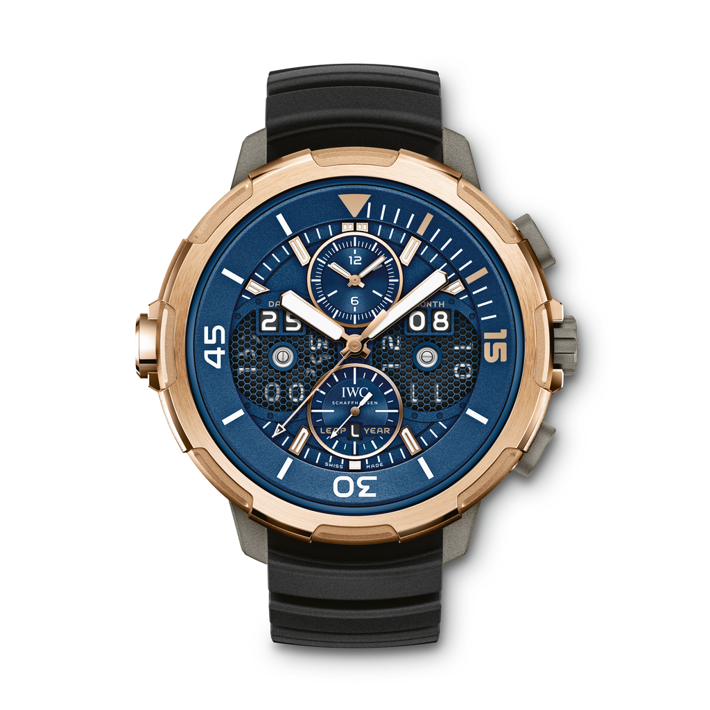 IWC IW3794-02 : Aquatimer Perpetual Calendar Digital Date-Month Titanium / Red Gold / Blue