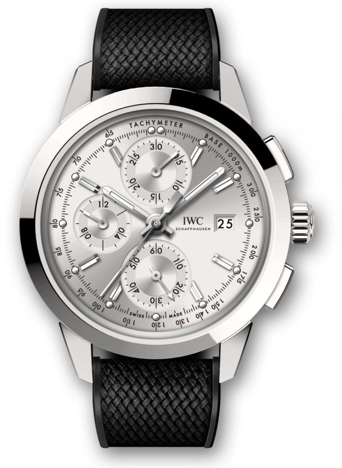 IWC IW3808-AD : Ingenieur Chronograph Custom Stainless Steel / Silver-Rhodium / Rubber