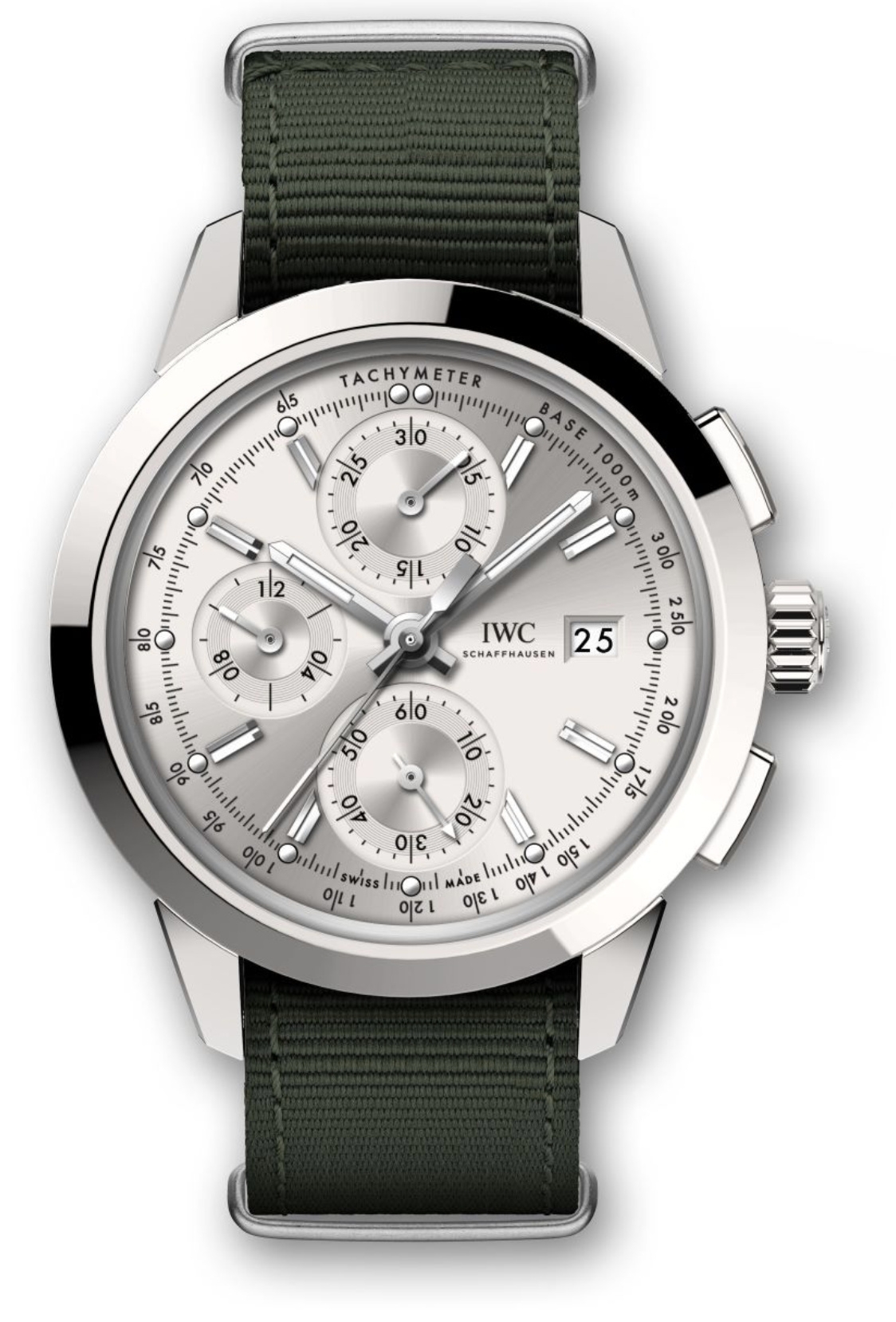IWC IW3808-AF : Ingenieur Chronograph Custom Stainless Steel / Silver-Rhodium / NATO