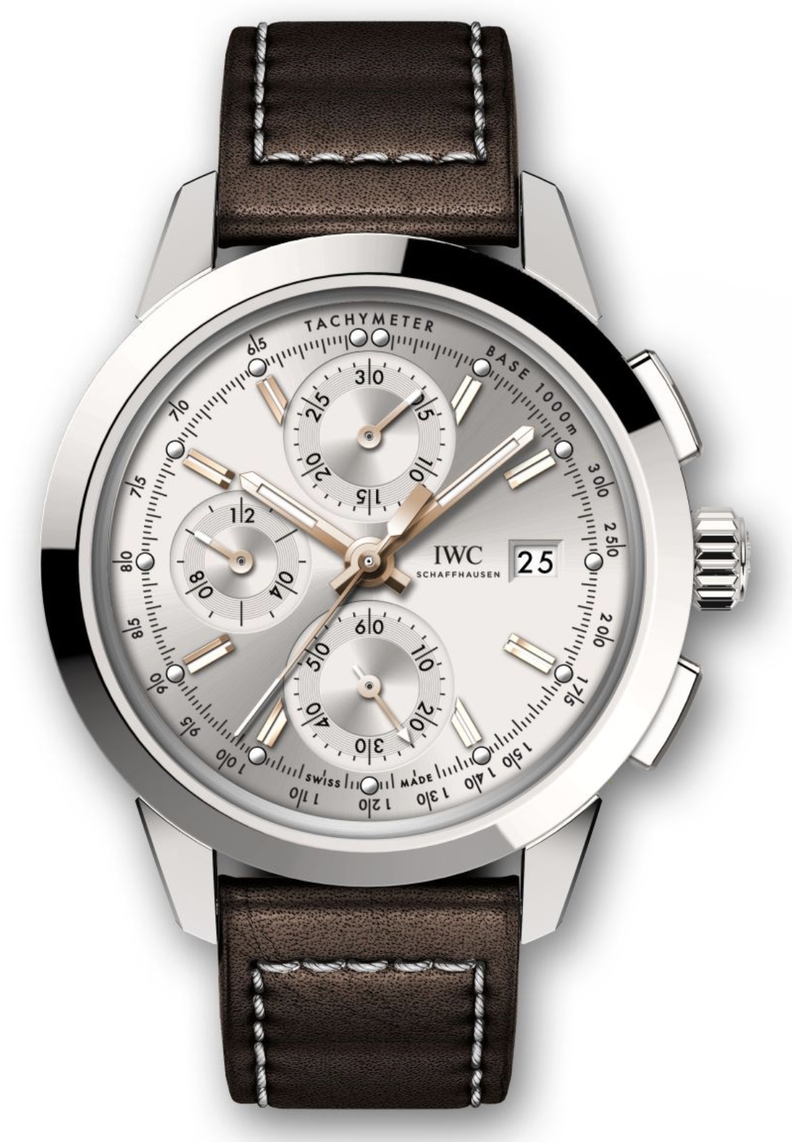 IWC IW3808-AI : Ingenieur Chronograph Custom Stainless Steel / Silver-Gold / Calf