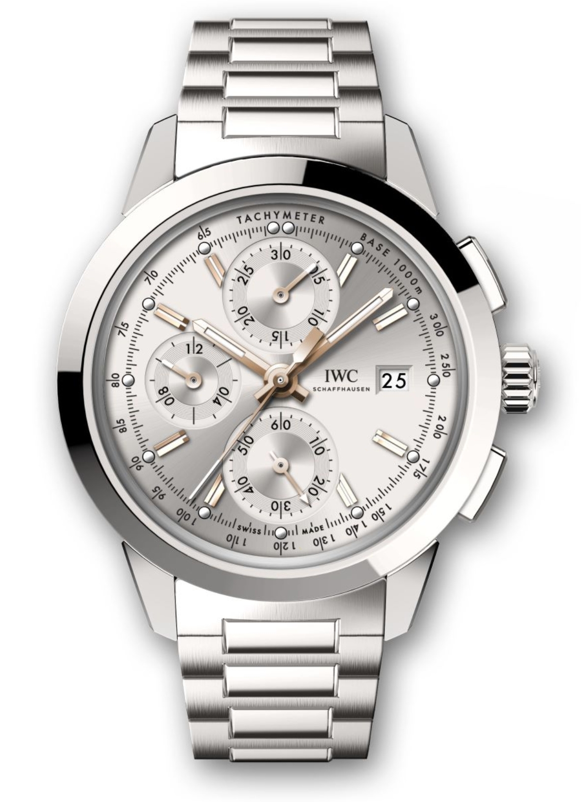 IWC IW3808-AL : Ingenieur Chronograph Custom Stainless Steel / Silver-Gold / Bracelet
