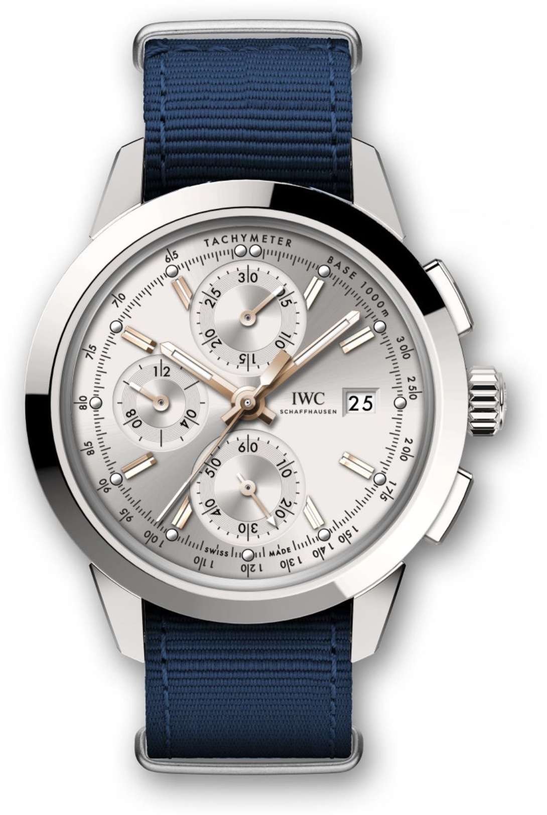 IWC IW3808-AN : Ingenieur Chronograph Custom Stainless Steel / Silver-Gold / NATO