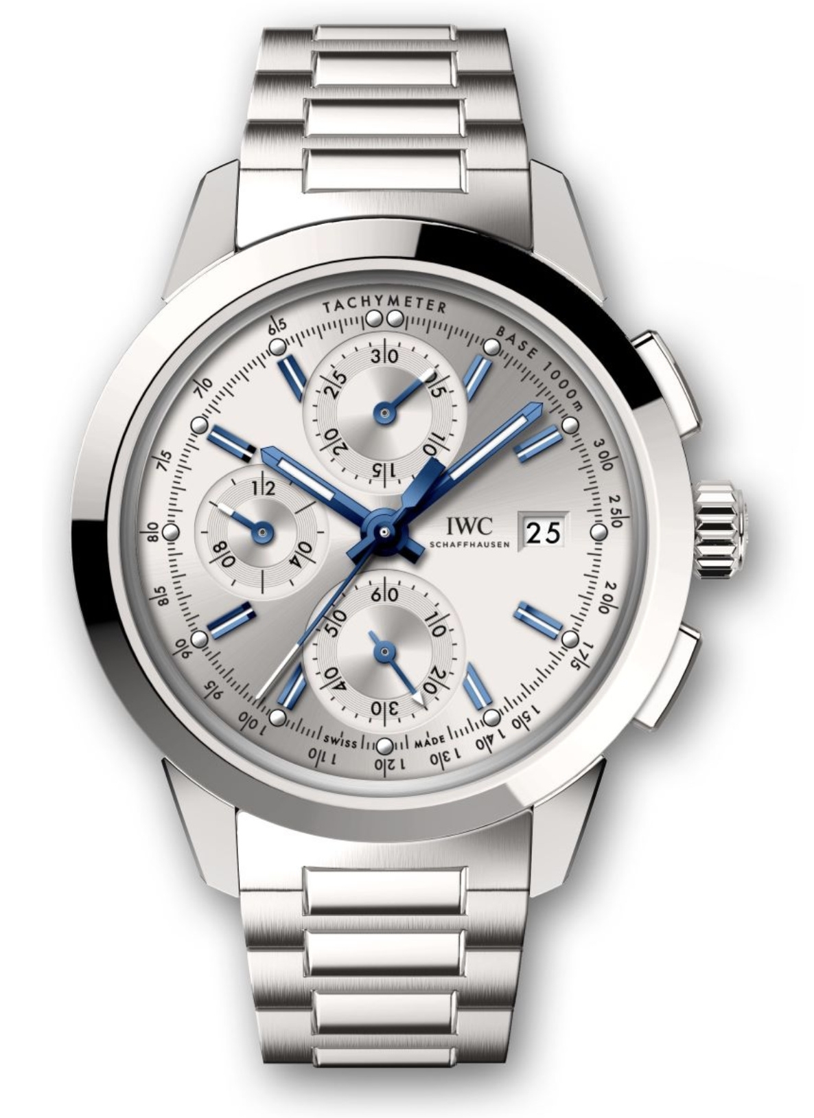 IWC IW3808-AS : Ingenieur Chronograph Custom Stainless Steel / Silver-Blue / Bracelet