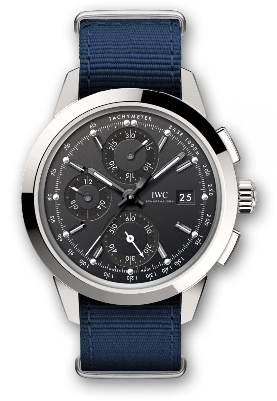 IWC IW3808-BH : Ingenieur Chronograph Custom Stainless Steel / Black-Black / NATO