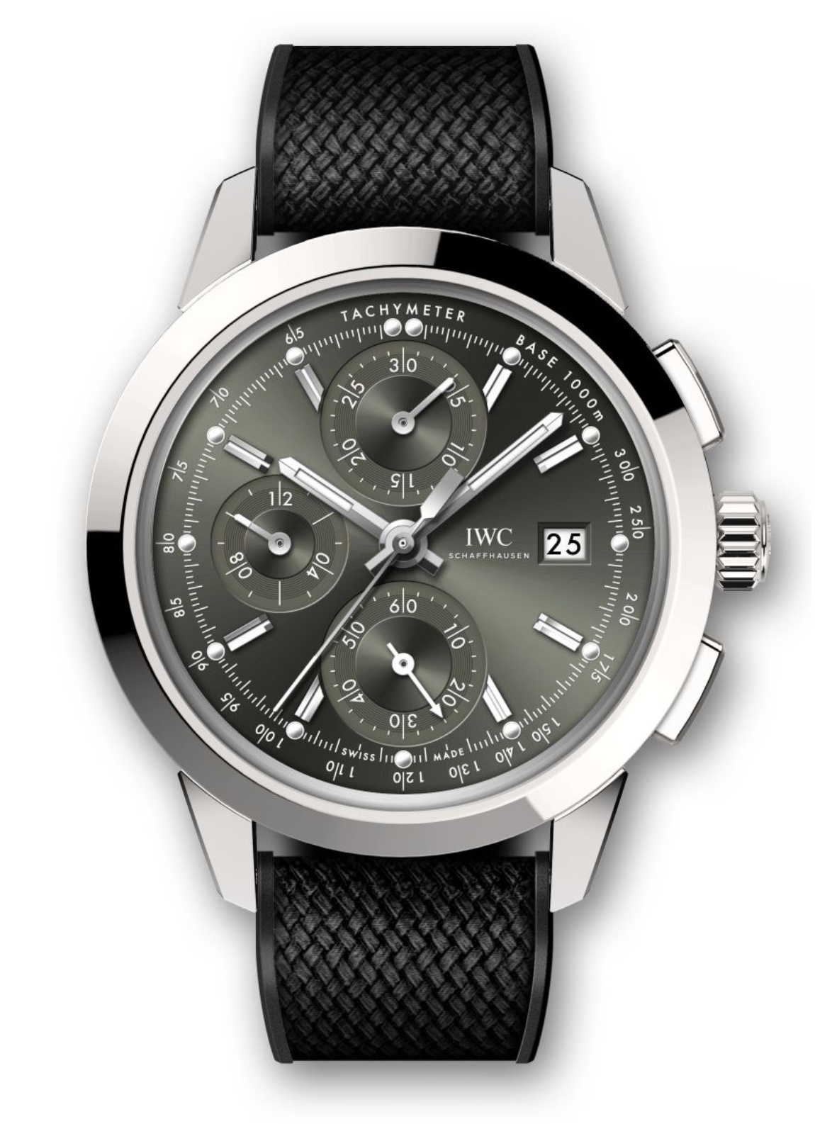 IWC IW3808-BQ : Ingenieur Chronograph Custom Stainless Steel / Green-Rhodium / Rubber