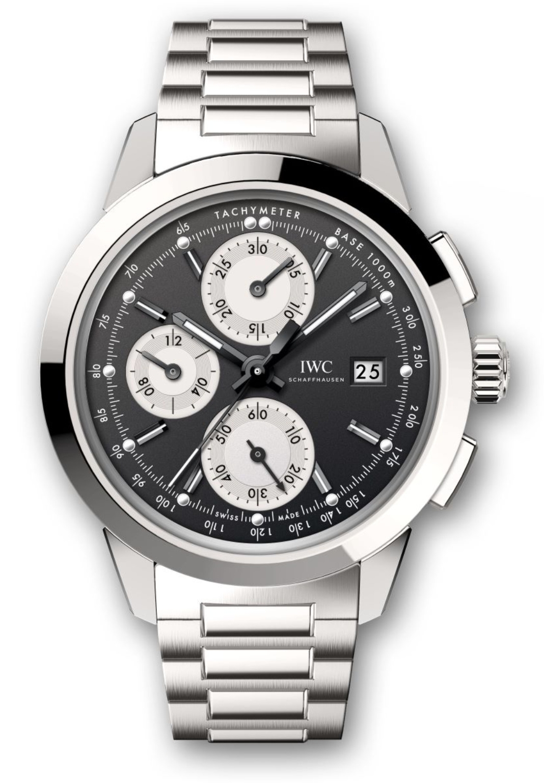 IWC IW3808-BX : Ingenieur Chronograph Custom Stainless Steel / Black-Silver-Black / Bracelet