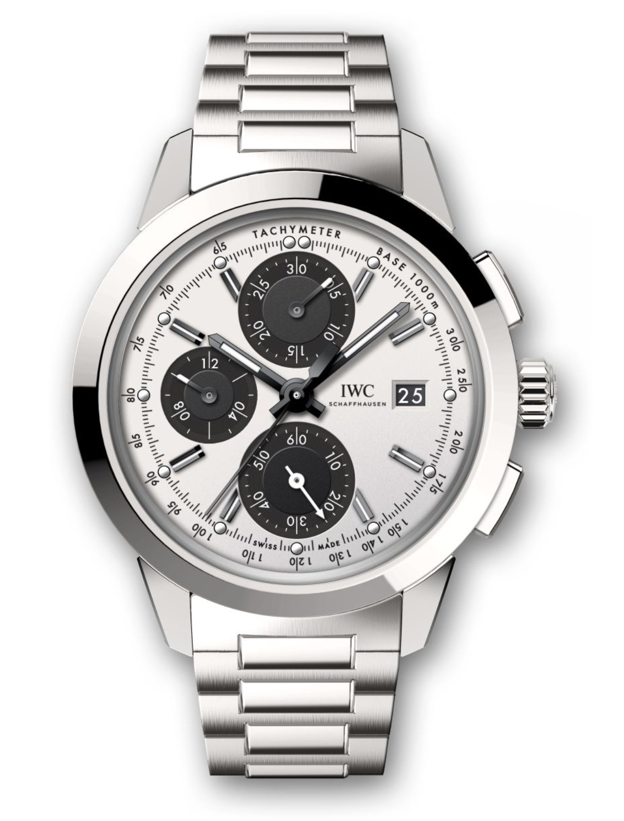 IWC IW3808-CH : Ingenieur Chronograph Custom Stainless Steel / Silver-Black-Black / Bracelet