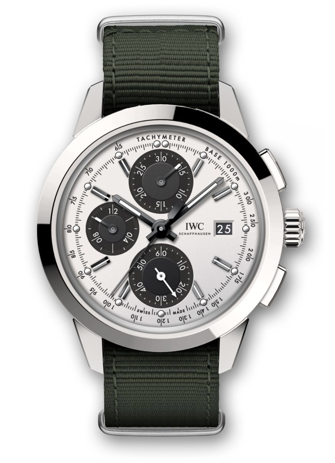 IWC IW3808-CI : Ingenieur Chronograph Custom Stainless Steel / Silver-Black-Black / NATO
