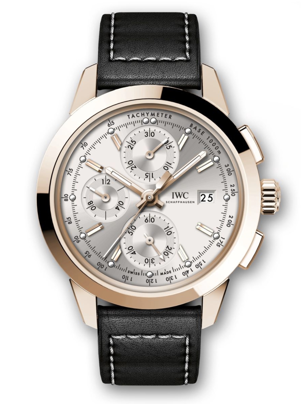 IWC IW3808-CS : Ingenieur Chronograph Custom Red Gold / Silver-Gold / Calf