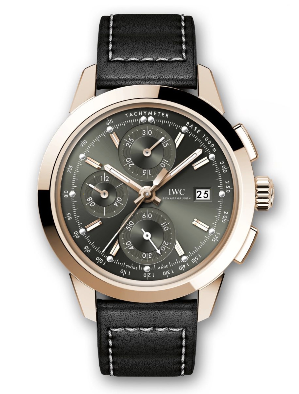 IWC IW3808-CX : Ingenieur Chronograph Custom Red Gold / Green-Gold / Calf