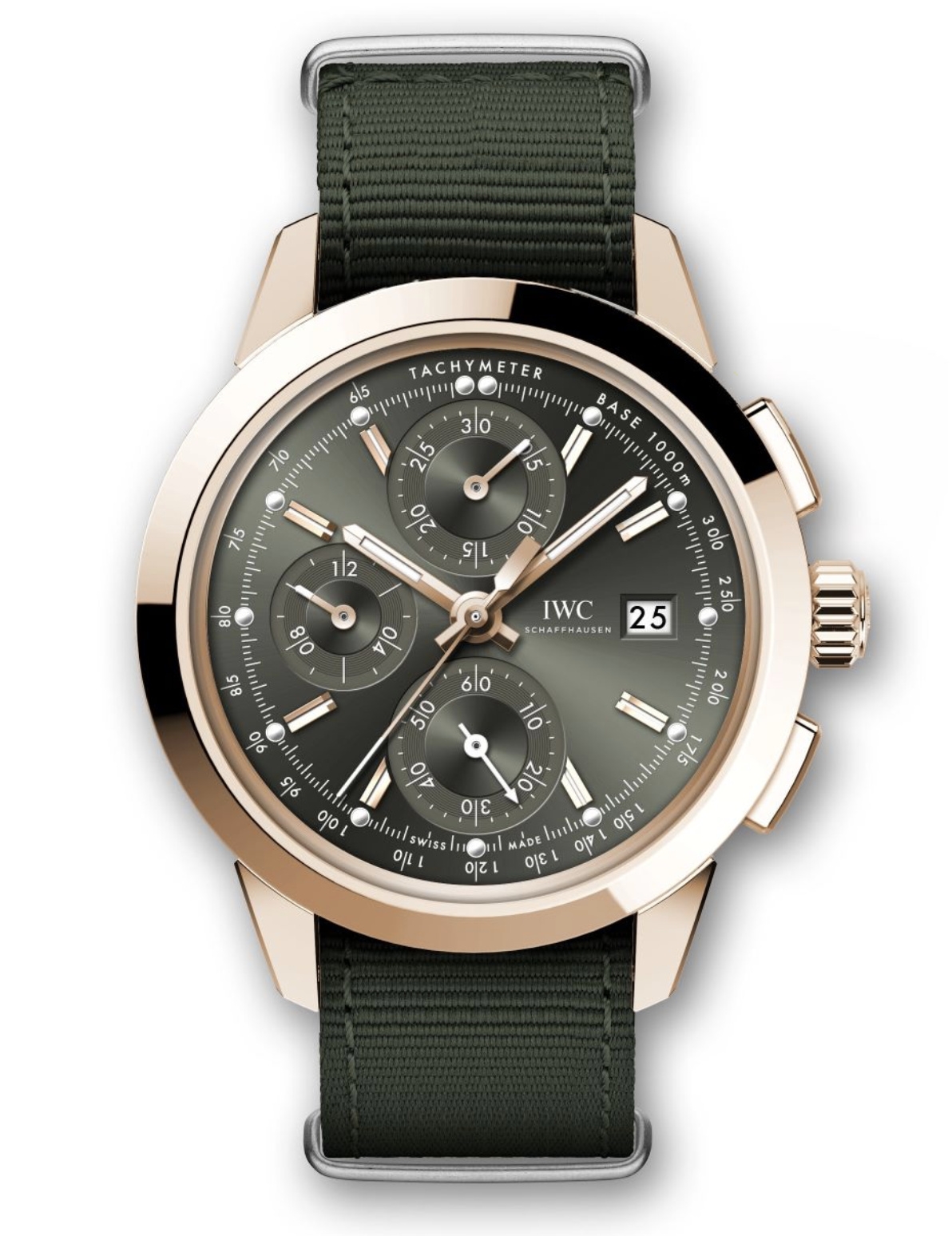 IWC IW3808-DB : Ingenieur Chronograph Custom Red Gold / Green-Gold / NATO