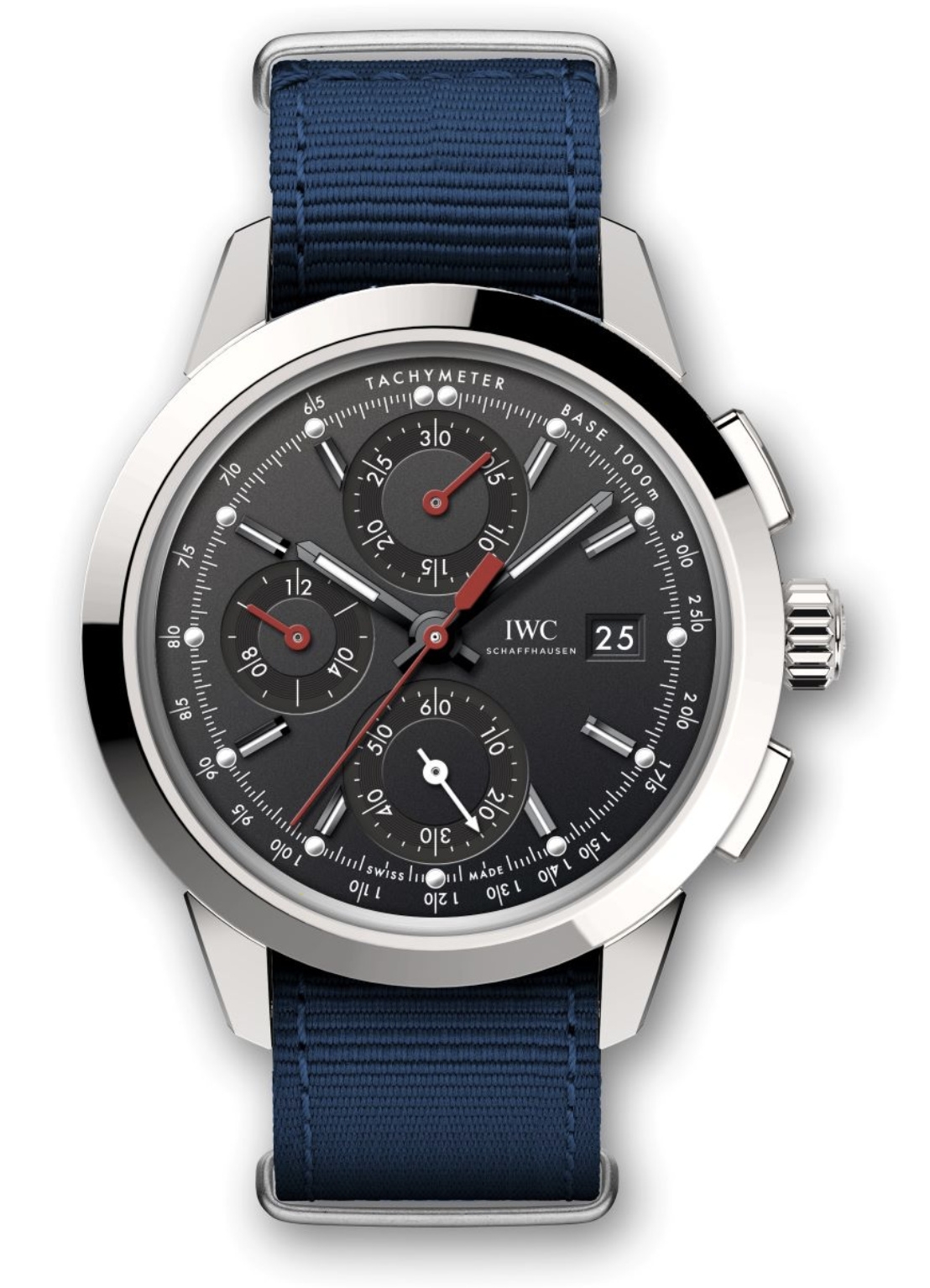 IWC IW3808-DE : Ingenieur Chronograph Custom Stainless Steel / Black-Red / NATO