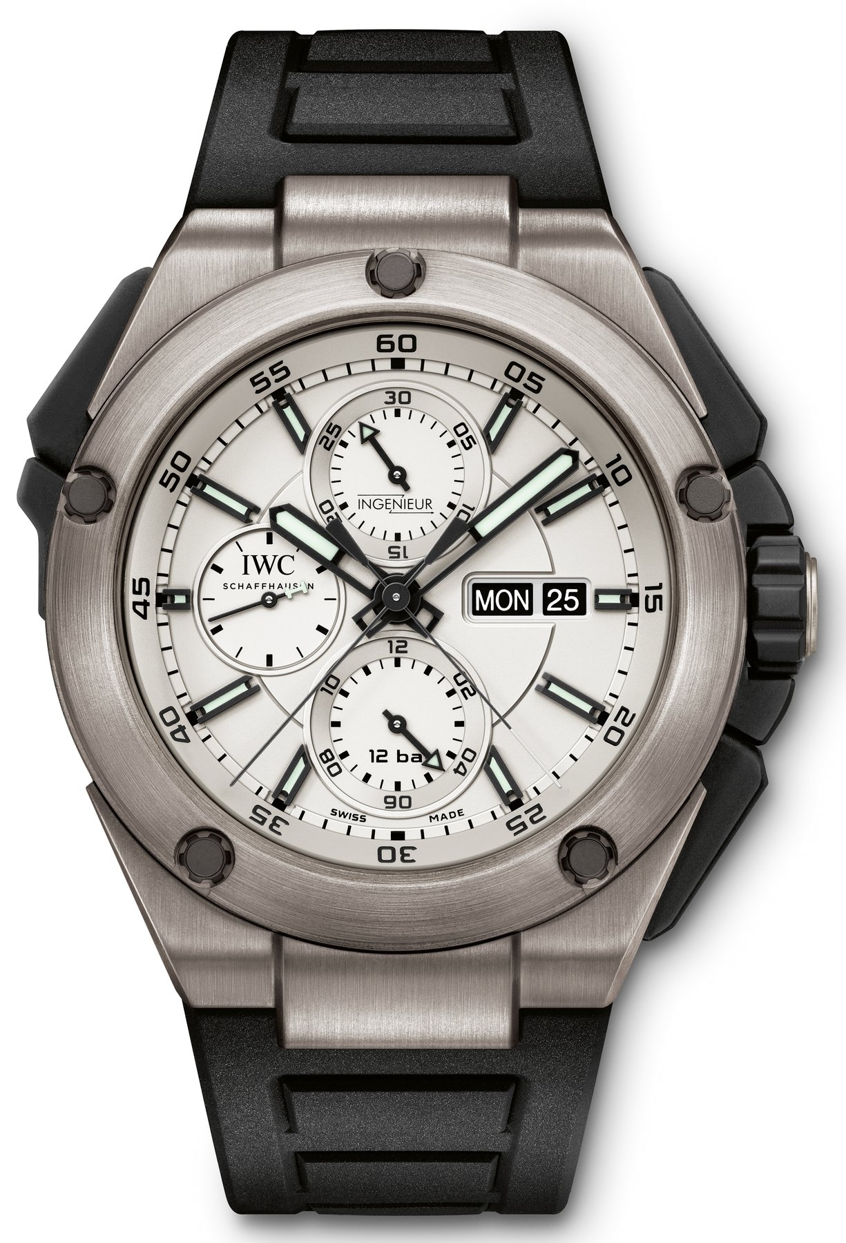 IWC IW3865-01 : Ingenieur Double Chronograph Titanium / Silver