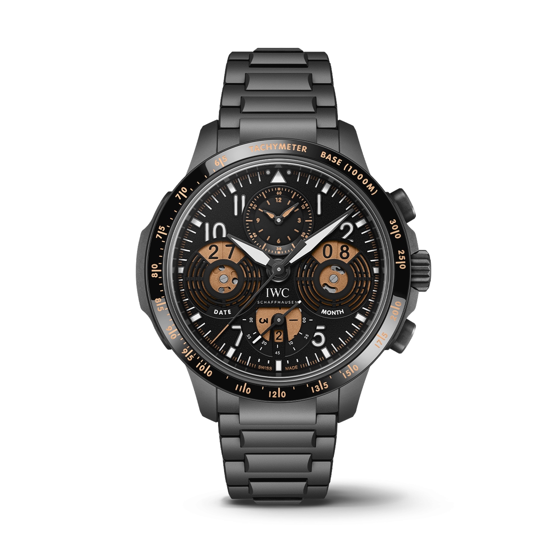 IWC IW3888-01 : ilot's Watch Performance Chronograph Perpetual Calendar Digital Date-Month Ceratanium / Black / Bracelet