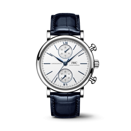 IWC IW3914-07 : Portofino Chronograph 39 Stainless Steel / Silver - Blue