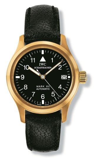 IWC IW4421-03 : Lady Pilot's Watch Mark XII Yellow Gold / Black / Strap