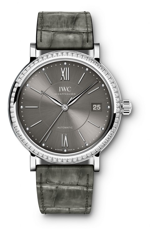 IWC IW4581-04 : Portofino Automatic 37 Stainless Steel / Diamond / Ardoise