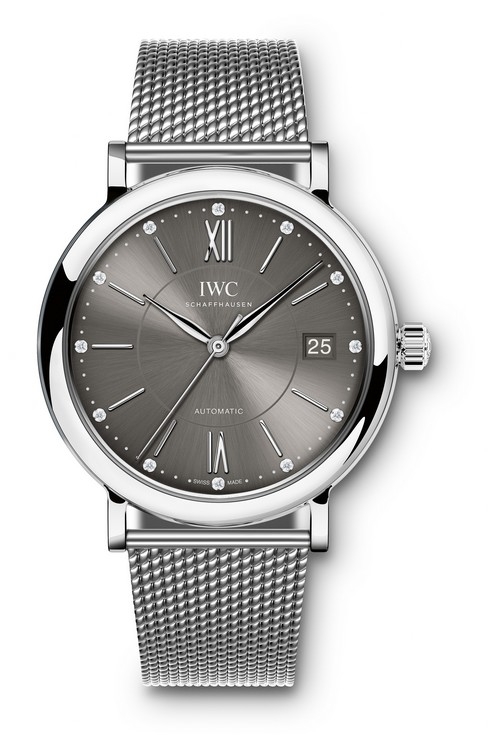 IWC IW4581-10 : Portofino Automatic 37 Stainless Steel / Ardoise / Milanese