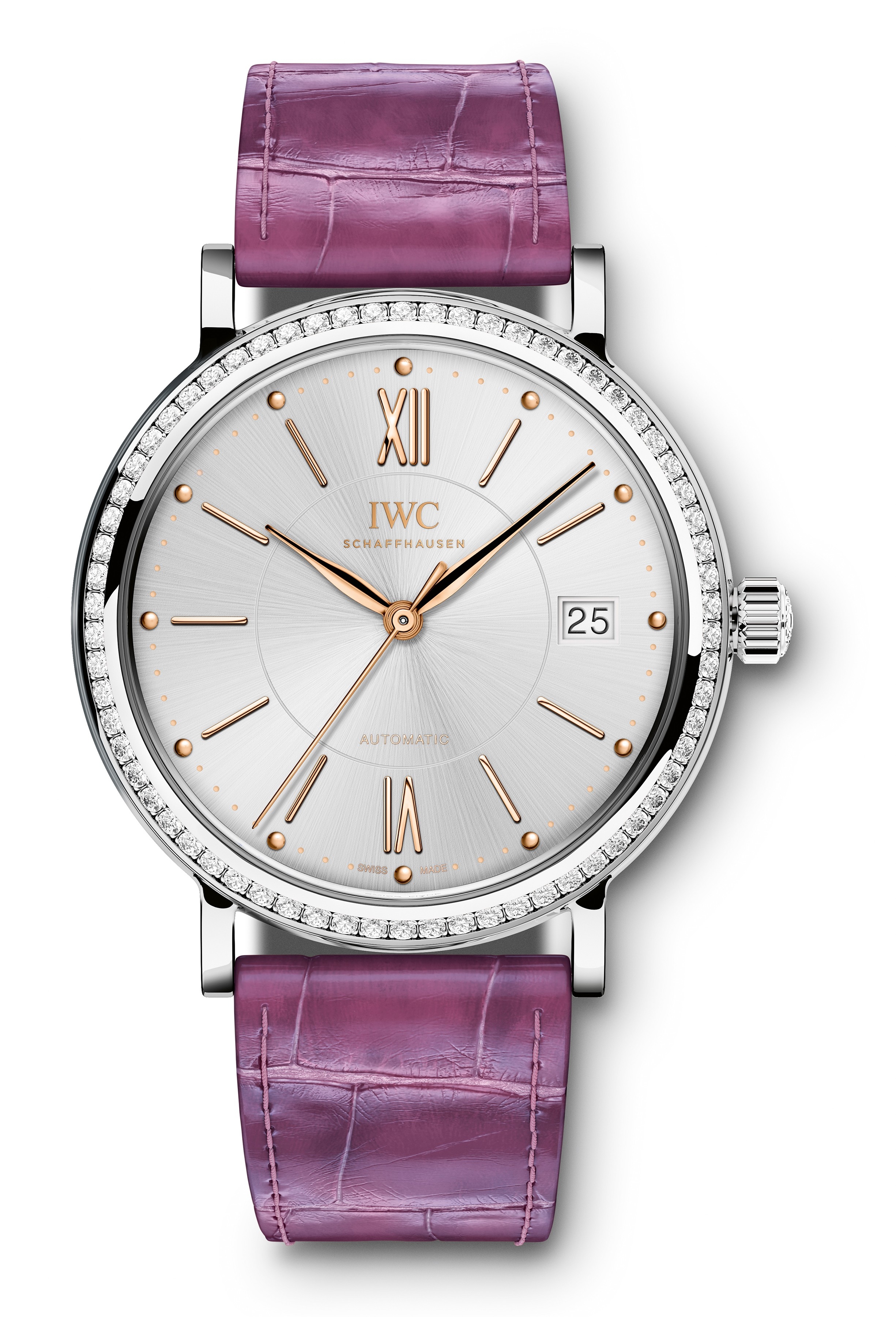 IWC IW4581-12 : Portofino Automatic 37 Stainless Steel / Diamond / Silver