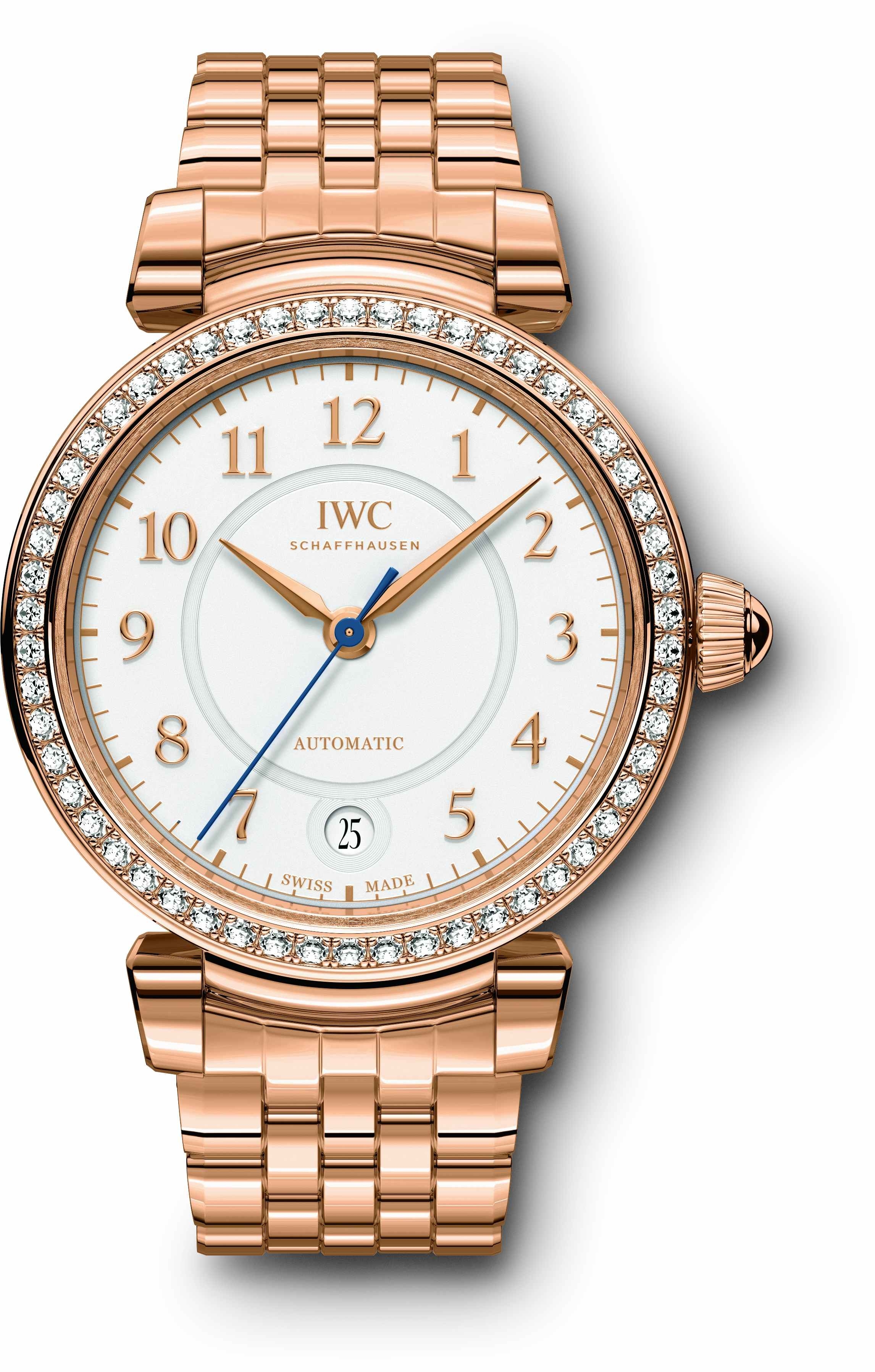 IWC IW4583-10 : Da Vinci 36 Automatic Red Gold / Diamond / Silver / Bracelet