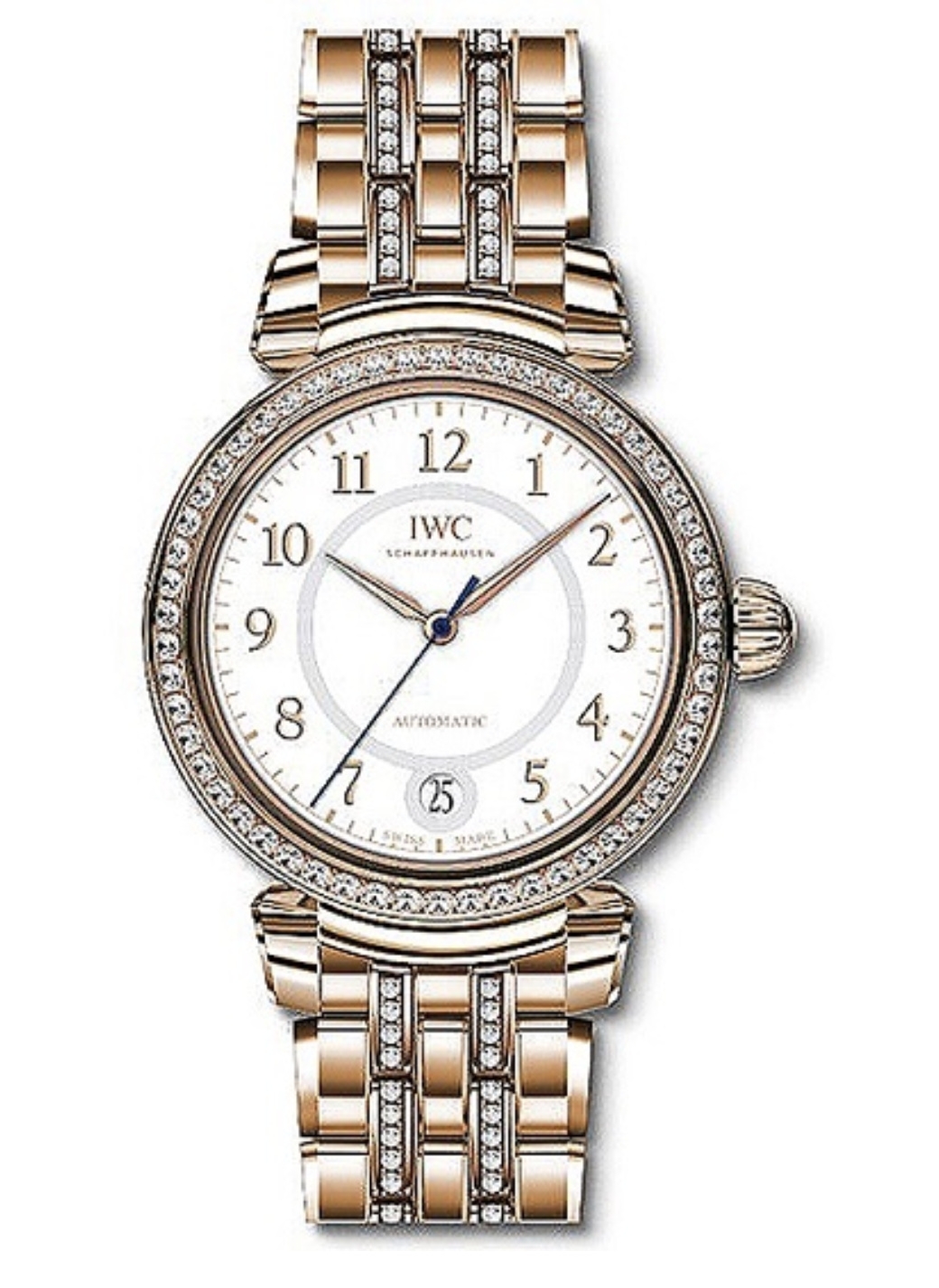 IWC IW4583-15 : Da Vinci 36 Automatic Red Gold / Diamond / Silver / Bracelet
