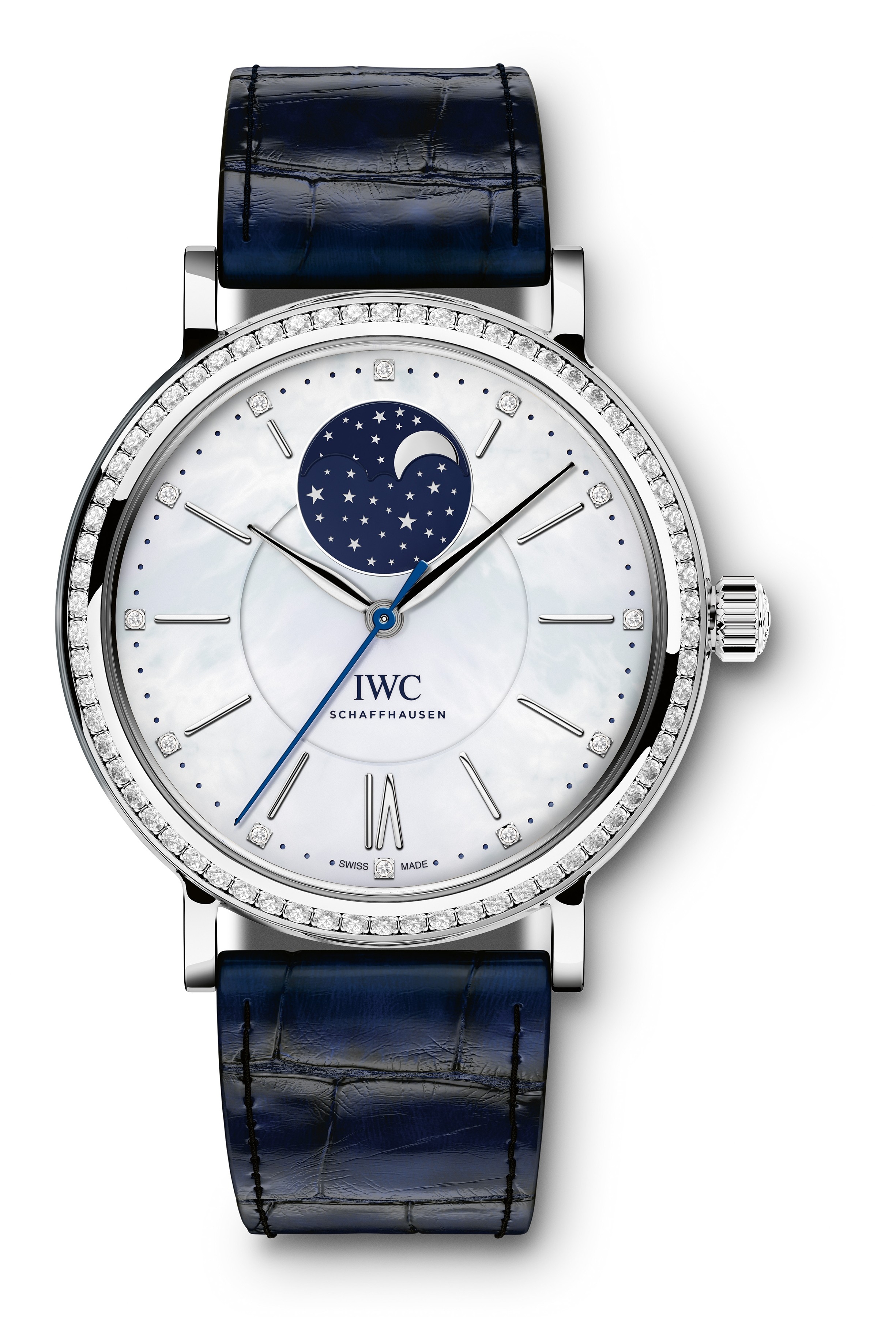 IWC IW4590-01 : Portofino Automatic Moon Phase 37 Stainless Steel / Diamond / MOP